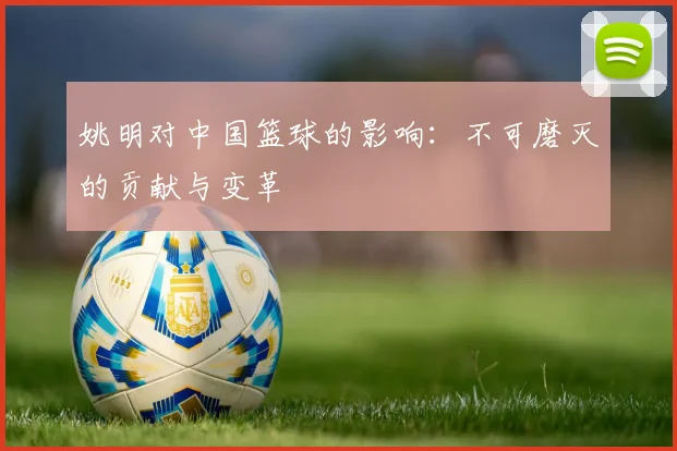 姚明对中国篮球的影响:不可磨灭的贡献与变革